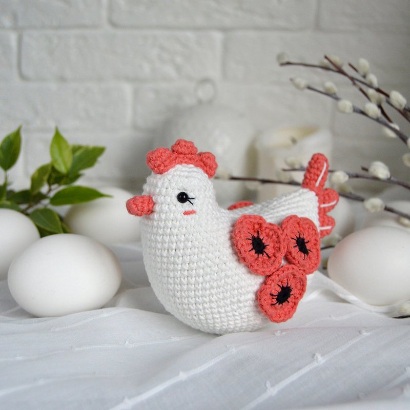 【ดิจิทัล】PDF crochet pattern Easter Chickens, amigurumi chicken diy pdf tutorial