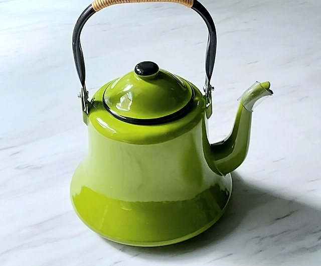 enamel kettle camping teapot new vintage