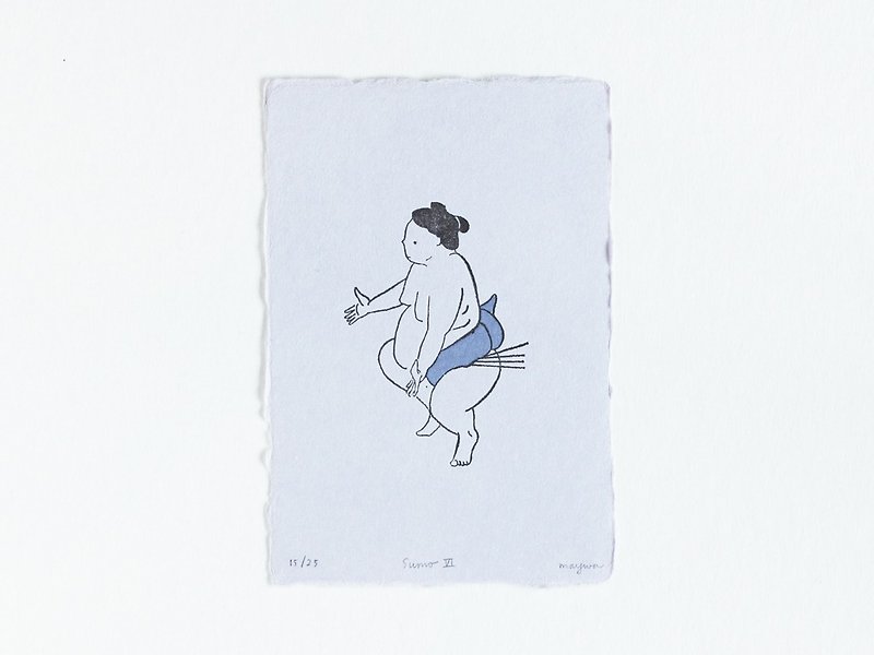 Sumo No.6 - Letterpress Print Limited Edition of 25