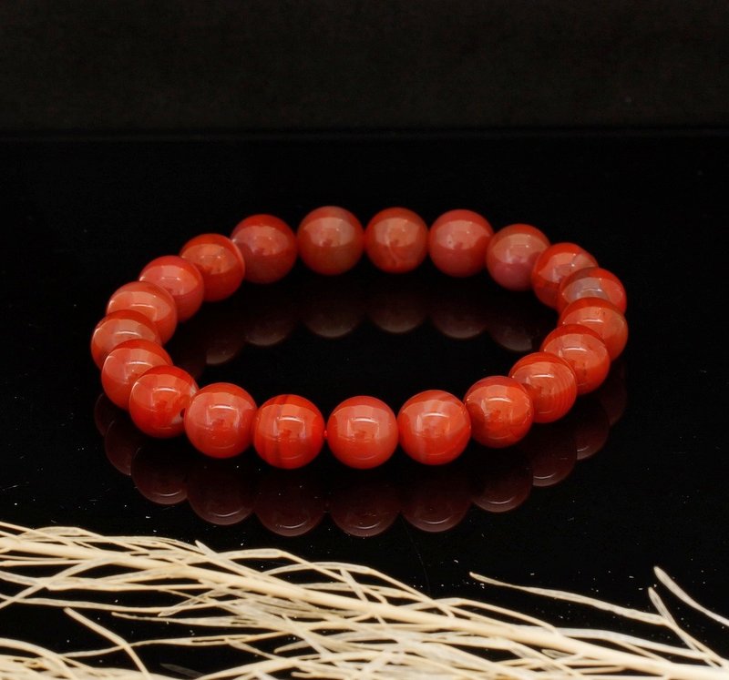 南紅瑪瑙 8.4mm 手錬 ( South Red Agate 8.4mm Bracelet ) - 手鍊/手環 - 水晶 
