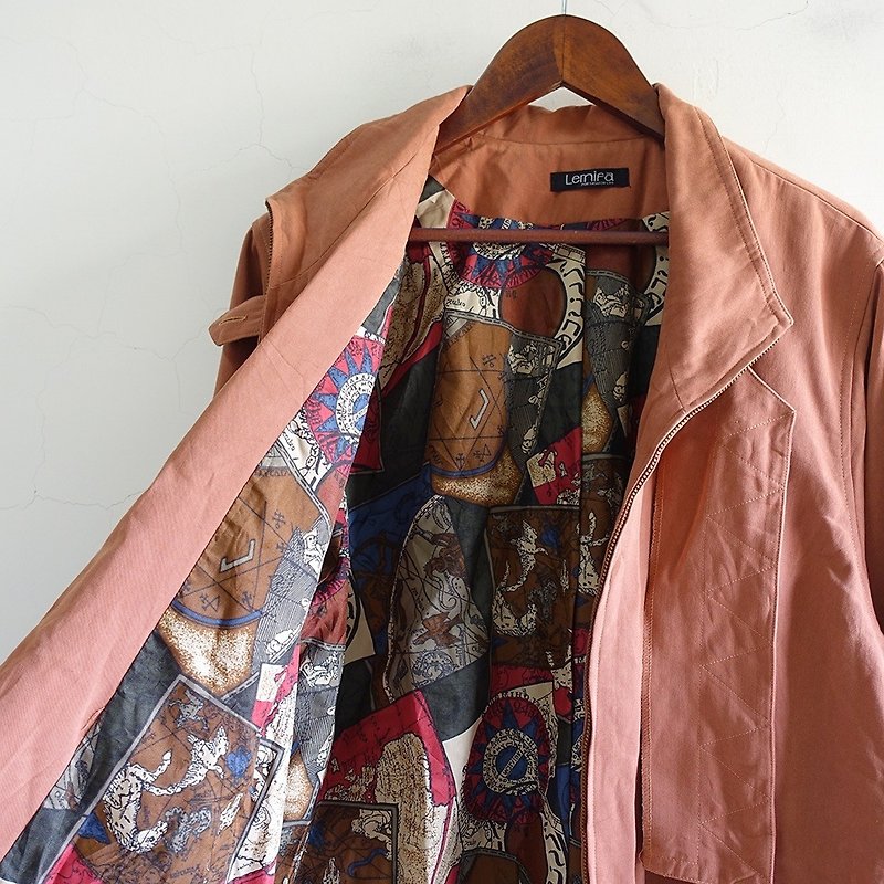│Slowly│Low-key/vintage jacket│vintage.retro.art - Women's Casual & Functional Jackets - Polyester Multicolor