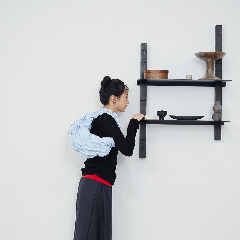 NETTA 褶光花朵包 |肩背包 手提包 斜跨包 - 側背包/斜背包 - 尼龍 多色