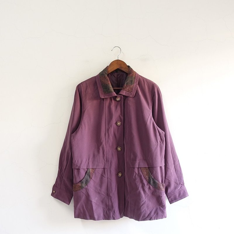 │Slowly│Vintage jacket│vintage.retro.art. - Women's Casual & Functional Jackets - Polyester Multicolor