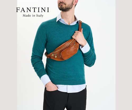 范提尼義大利皮革 Fantini Pelletteria 台灣經銷 倫布 斜背包胸背包 DISCOVERY