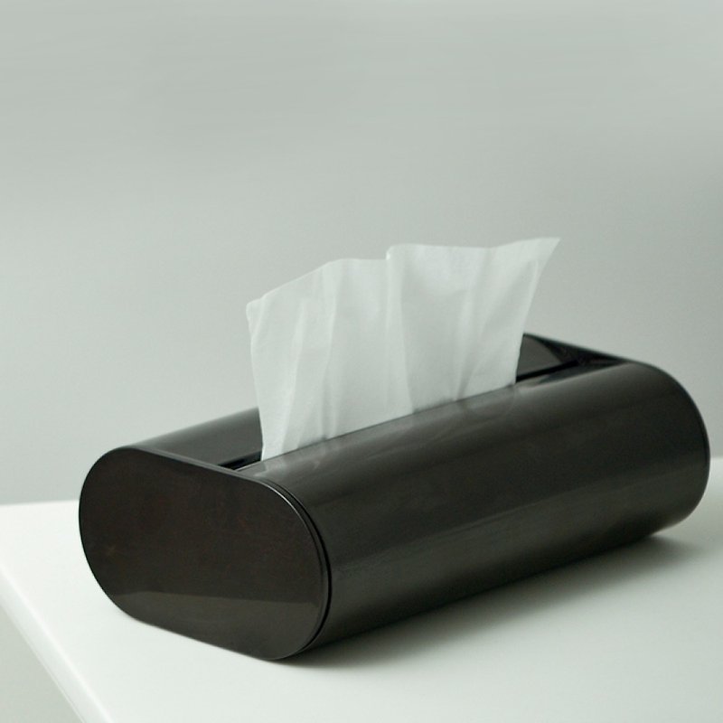 Positive and negative zero ZZC-X020 face tray-dark brown - Tissue Boxes - Resin Brown