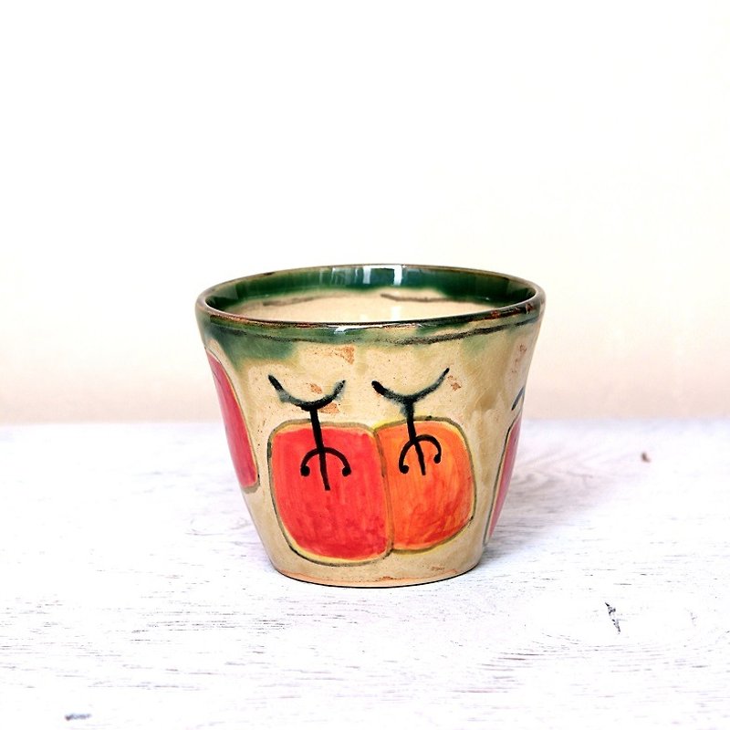 柿さんカップ - 急須・ティーカップ - 陶器 多色