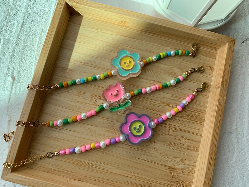 Korean Beaded Bracelet/Children's Fun Beaded Bracelet - Bracelets - Plastic Multicolor