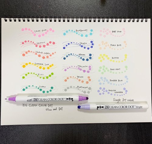 ZIG CLEAN COLOR DOT 6 color set - Shop kuretake-tw Other Writing Utensils -  Pinkoi