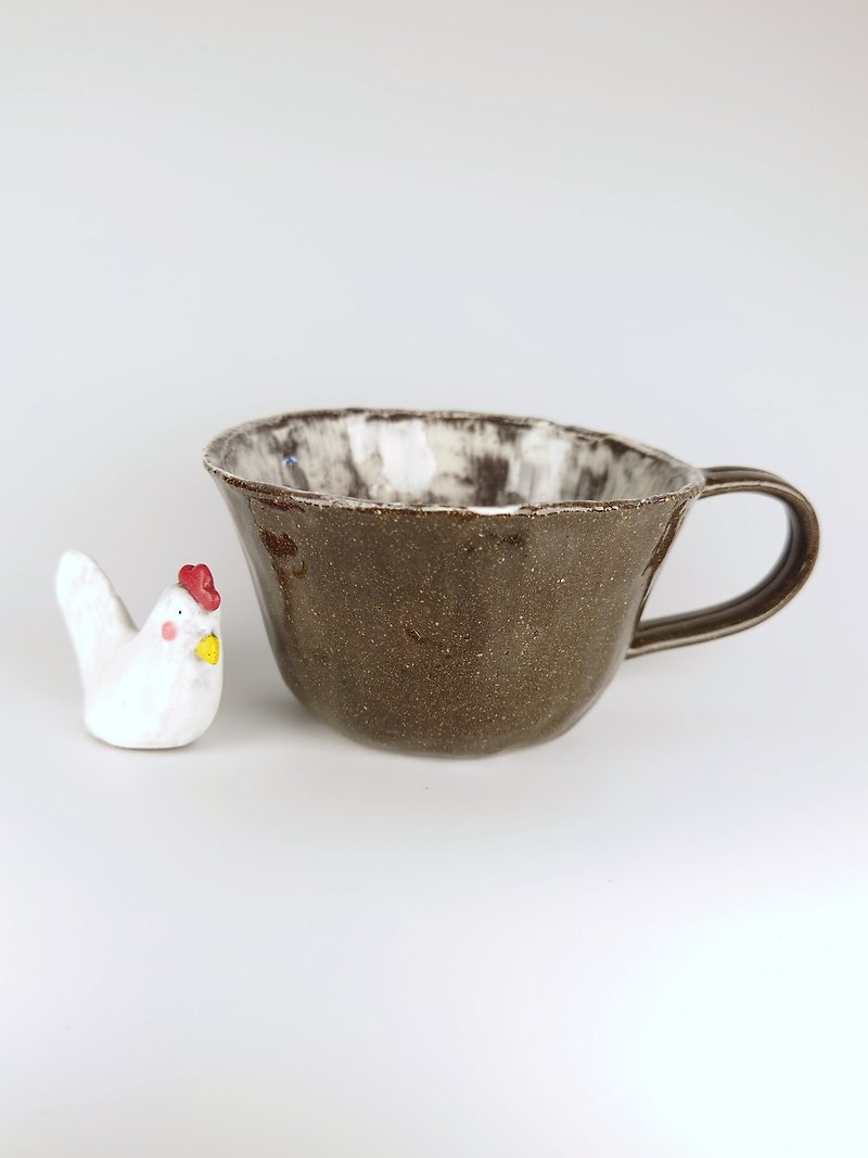 Hand squeeze coffee cup - แก้วมัค/แก้วกาแฟ - ดินเผา 