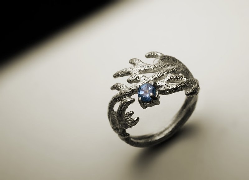 珊瑚造型托帕石戒指 - 戒指 - 其他金屬 銀色