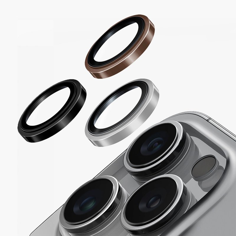 iPhone 16Pro/16ProMax Stainless Steel top sapphire lens protector - Phone Accessories - Other Materials 