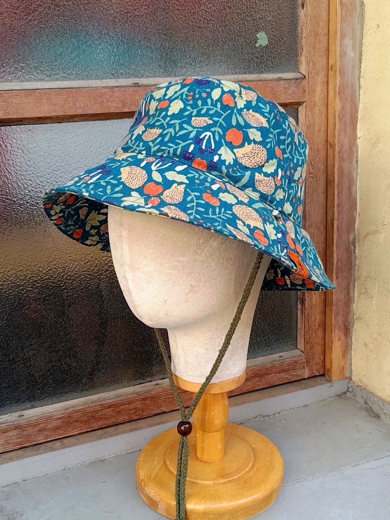 Handmade bucket hat - หมวก - ผ้าฝ้าย/ผ้าลินิน สีน้ำเงิน