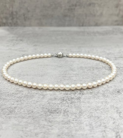 Juno Jewelry 嘉龍珠寶 海水珍珠項鍊 6.5mm白珠 天然海水珍珠 珍珠串鍊