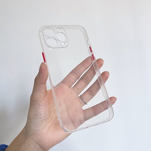ITS CLOUD客製禮物 可來圖定製 透明熒光彩色殼 加厚防撞 全包iPhone手機殼 7色可選
