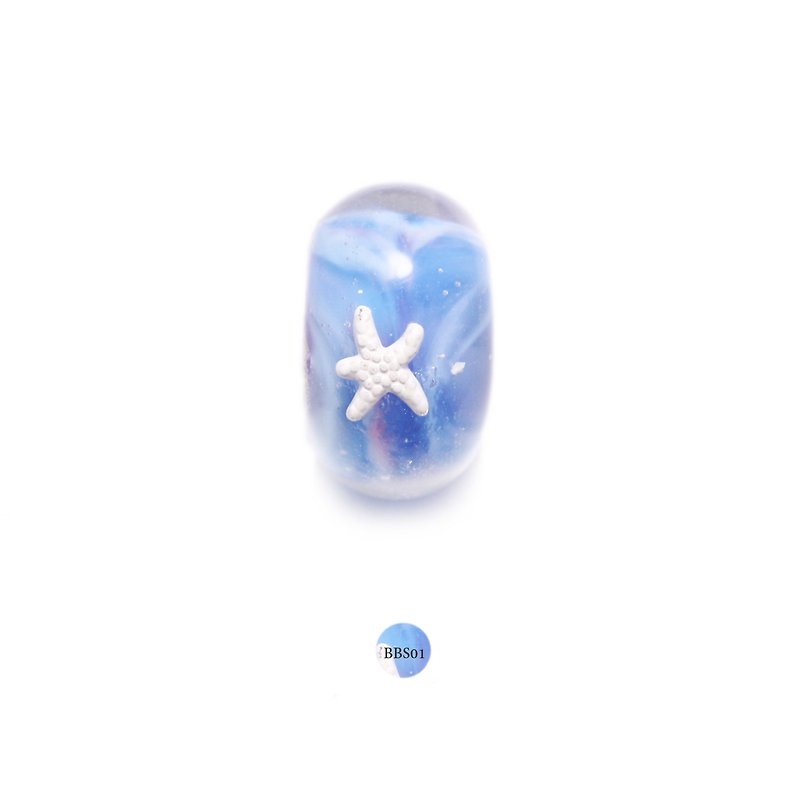 niconico 珠子編號 BBS01 - 手鍊/手鐲 - 玻璃 藍色