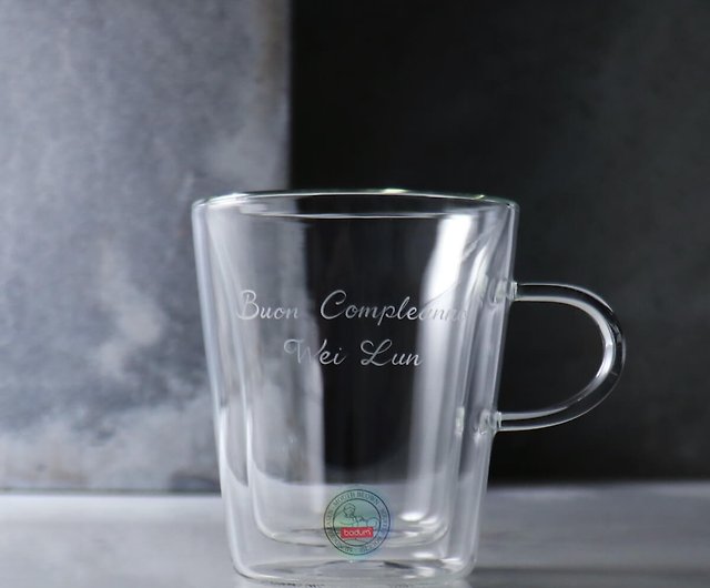 200cc【Denmark bodum】CANTEEN double glass mug - Shop msa-glass