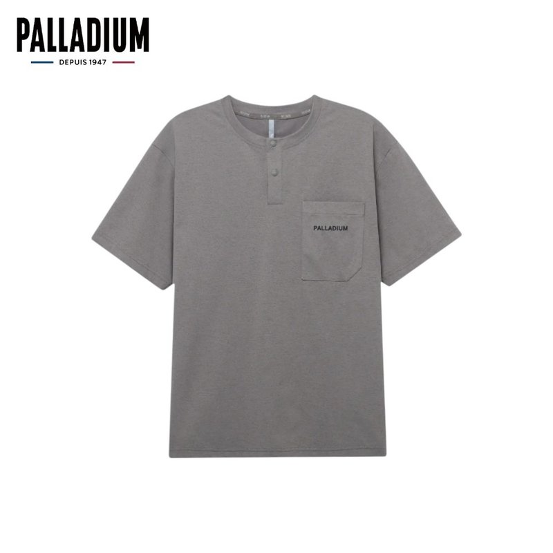 PALLADIUM 亨利領口袋T恤 男女款 城市灰 1011533 - 男 T 恤 - 其他人造纖維 白色