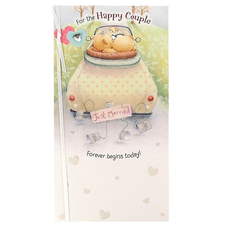 Dedicated to this happy couple [Hallmark-ForeverFriends-Card Marriage Congratulations]