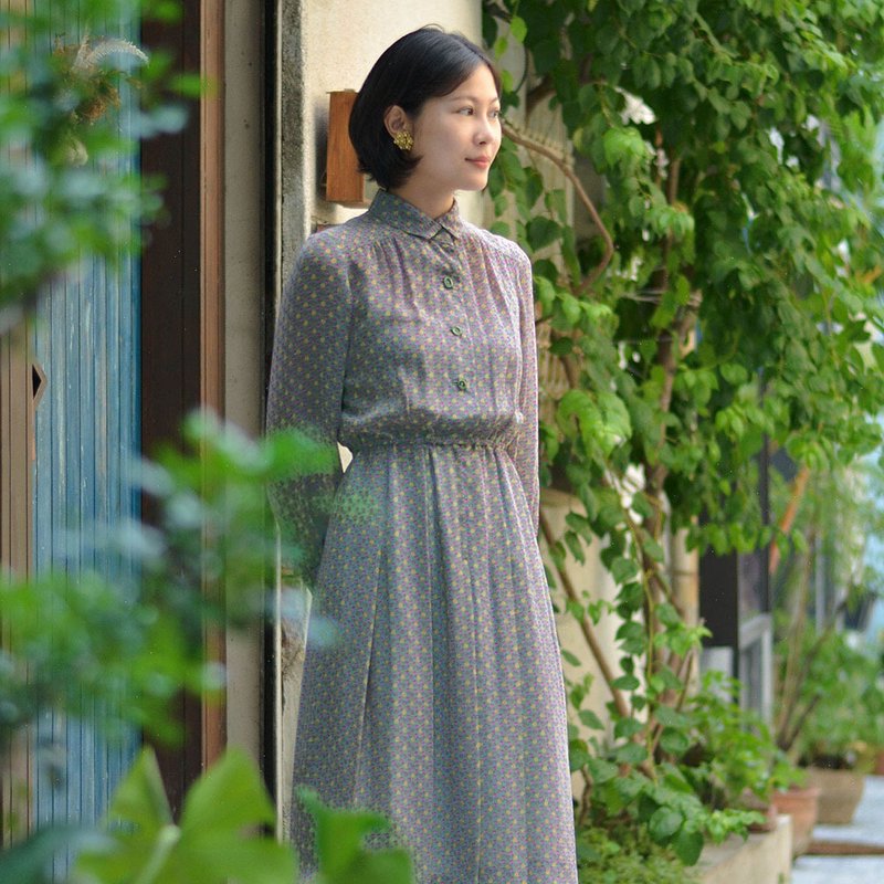 小玉洋 |  日本古着長袖洋服 - 洋裝/連身裙 - 其他材質 