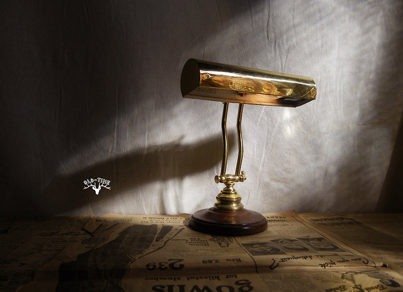 Copper & Brass Lighting Multicolor - [Old Time OLD-TIME] Early Taiwanese copper table lamp