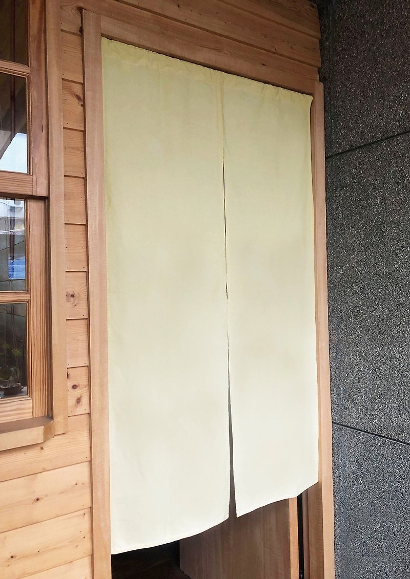 (Customized Zone) Organic Cotton Mountain Zhi Dye Japanese Chinese Door Curtain Organic Cotton
