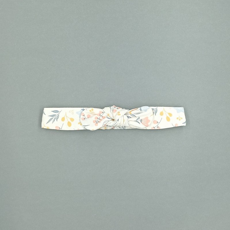 【Deux Filles Organic Cotton】Baby Kids Hairband- Floral - หมวกเด็ก - ผ้าฝ้าย/ผ้าลินิน 