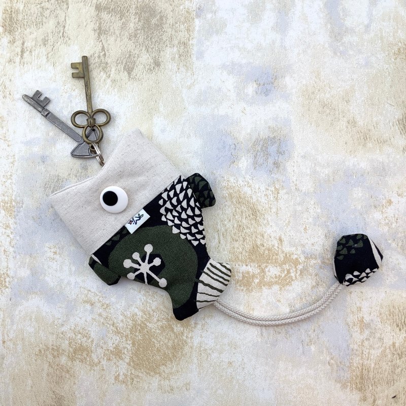 Adorable Fish Key Pouch - Keychains - Cotton & Hemp 