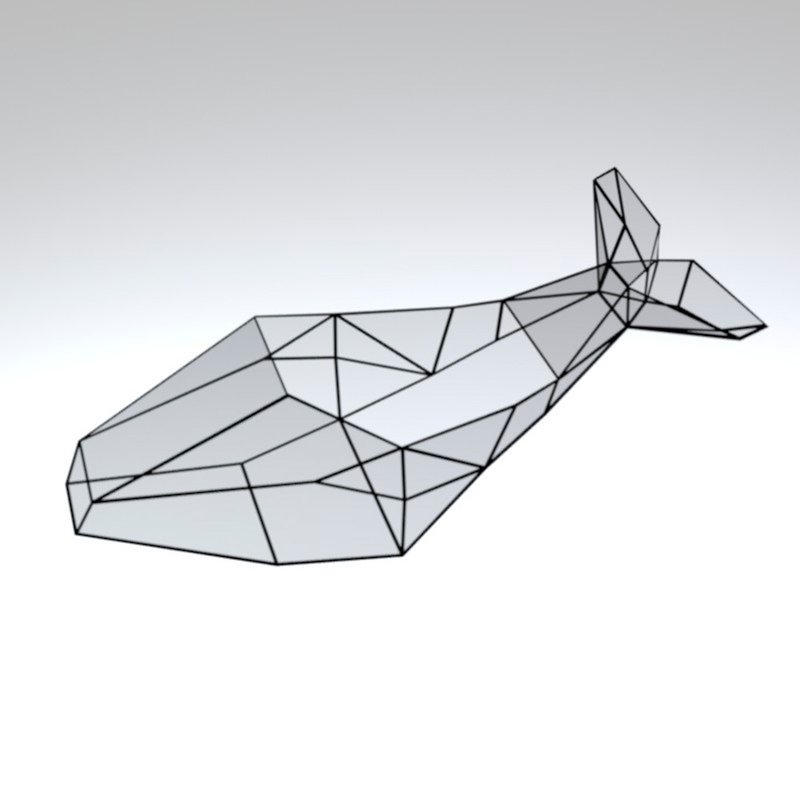 Digital drawing for printing 018  terrarium Leviathan Whale. Printable pattern - 圖文模板設計 - 其他材質 