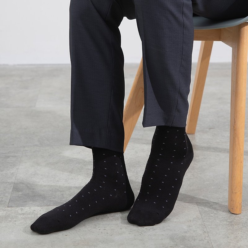 [dot] black-graphene zinc oxide antibacterial and deodorant socks - Socks - Cotton & Hemp Black
