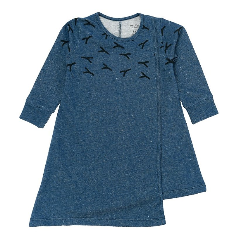 [Nordic children&#39;s clothing] Iceland organic cotton soft denim dress 2 to 12 years old