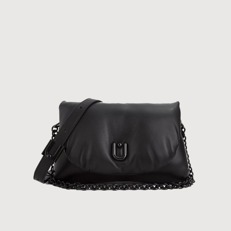 【Complimentary Gift Wrapping Upgrade】Ella Small Shoulder Bag - Black / BF844-26-BK - กระเป๋าแมสเซนเจอร์ - หนังแท้ สีดำ