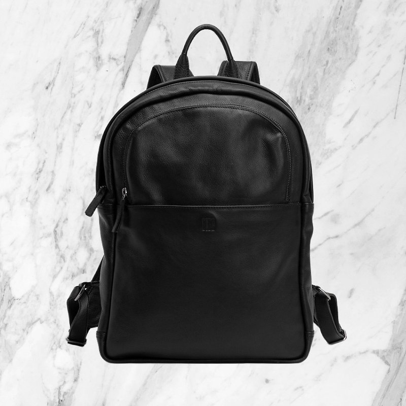 [Spain BIBA] Dixon Dix1l Space Domination Mobile Function Backpack | Mellow Black - Backpacks - Genuine Leather Black