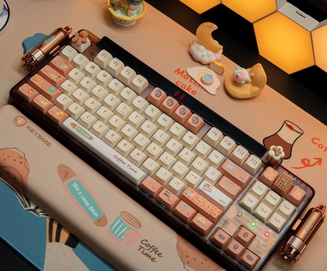Lunar01 キャラメル ラテ ワイヤレス メカニカル キーボード