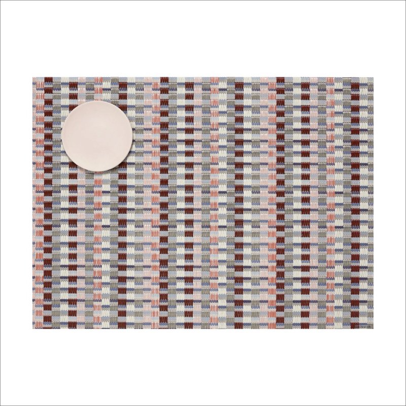 Chilewich / 綜絲系列 Heddle 餐墊 粉灰莫 36 x 48 cm - 桌布/桌巾/餐墊 - 塑膠 卡其色