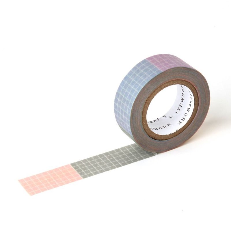 Livework Rainbow Functional Paper Tape - Square Satin, LWK55255 - Washi Tape - Paper Multicolor