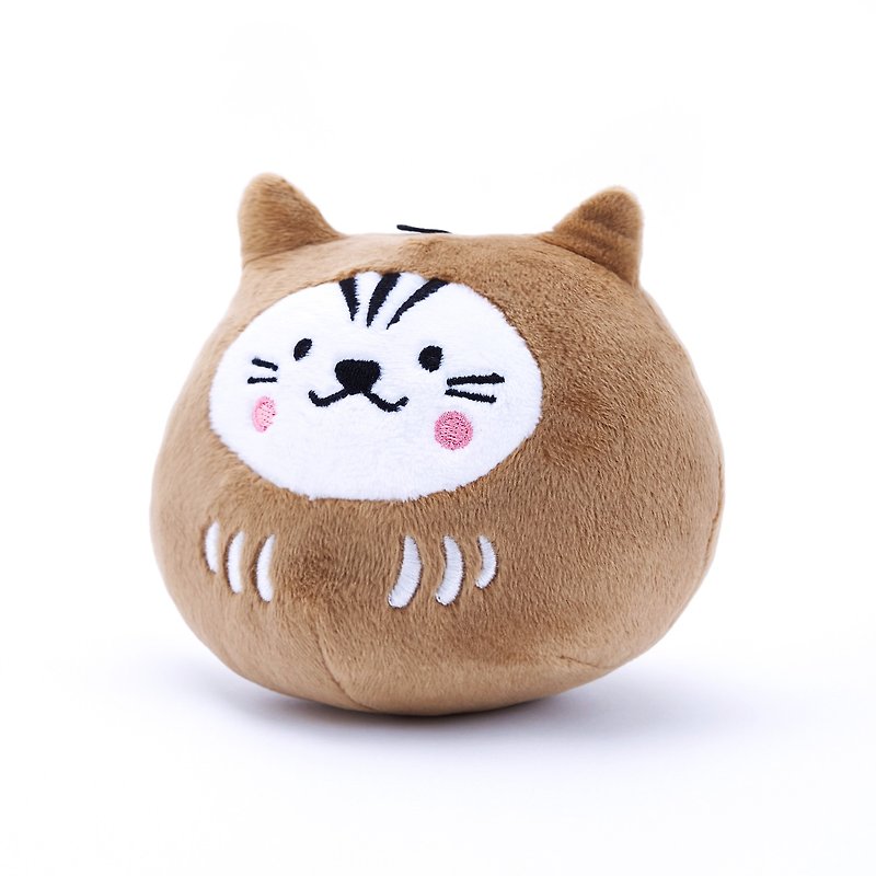 Blessing Bodhidharma Cat Grass Ball－Limited Gold HitoCat Jidou Cat - Pet Toys - Cotton & Hemp Gold