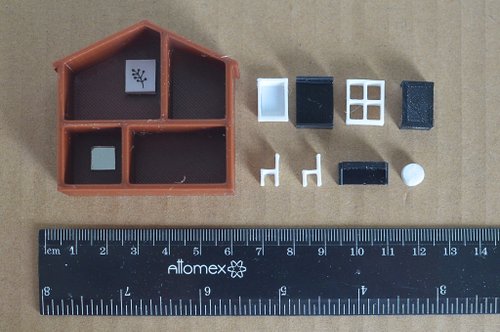 Miniature Dollhouse office set Cork board Mini wall organizer 1/12 Scale -  Shop LittleBird_Dollhouse Stuffed Dolls & Figurines - Pinkoi