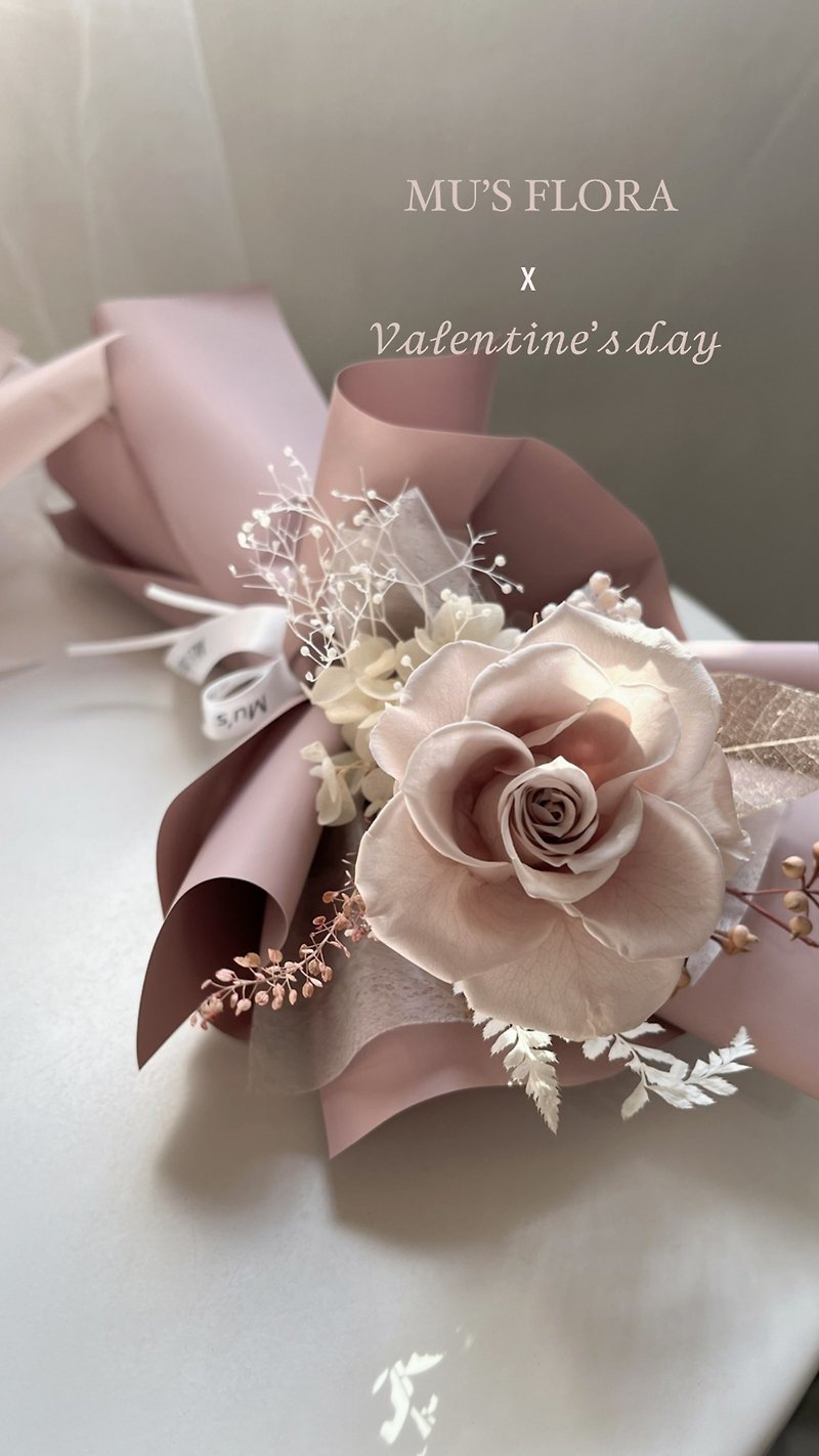 Valentine's Day Single Preserved Rose Bouquet - Dried Flowers & Bouquets - Plants & Flowers 