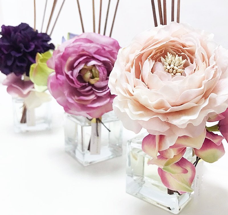 Glass Fragrances Pink - Art Lab - PORTE BONHEUR Flower diffuser - Refill Oil
