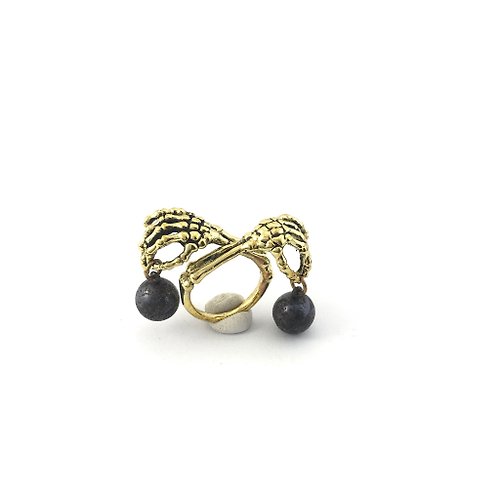 MAFIA JEWELRY Zodiac Scaly bone ring is for Libra in Brass and oxidized antique color ,Rocker jewelry ,Skull jewelry,Biker jewelry