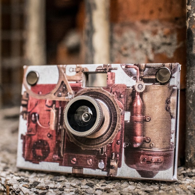 Paper Shoot paper camera,《steampunk 》series - The Golden Bough - กล้อง - กระดาษ สีแดง