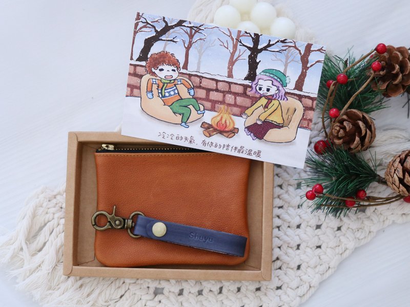 570元禮物包/客製禮物/聖誕禮物組合/交換禮物/聖誕樹糜鹿 - 其他 - 真皮 紅色