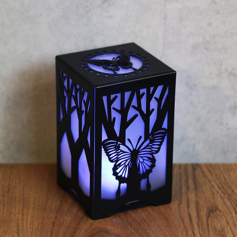 [OPUS Dongqi Metalworking] Cultural and Creative USB Night Light LED Candlelight Metal Lighting/Birthday Gift/Night Butterfly Dance