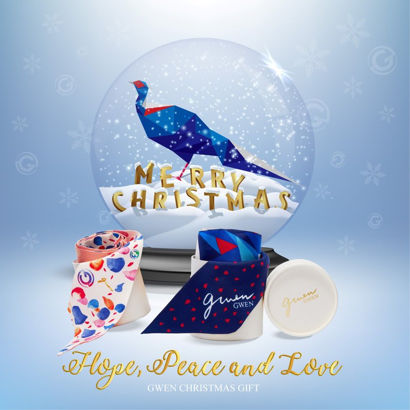 Blue-bellied pheasant of love silk tied bag long silk scarf - ผ้าพันคอ - ผ้าไหม หลากหลายสี