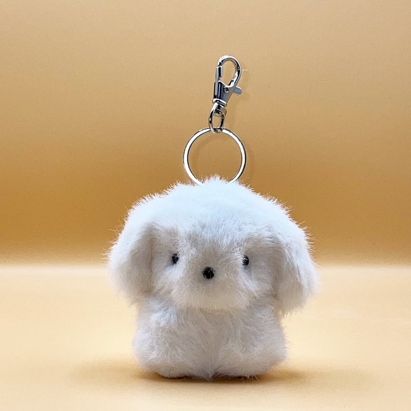 Natsumi Teraoka 狗吊飾 - 嬰幼兒玩具/毛公仔 - 聚酯纖維 白色