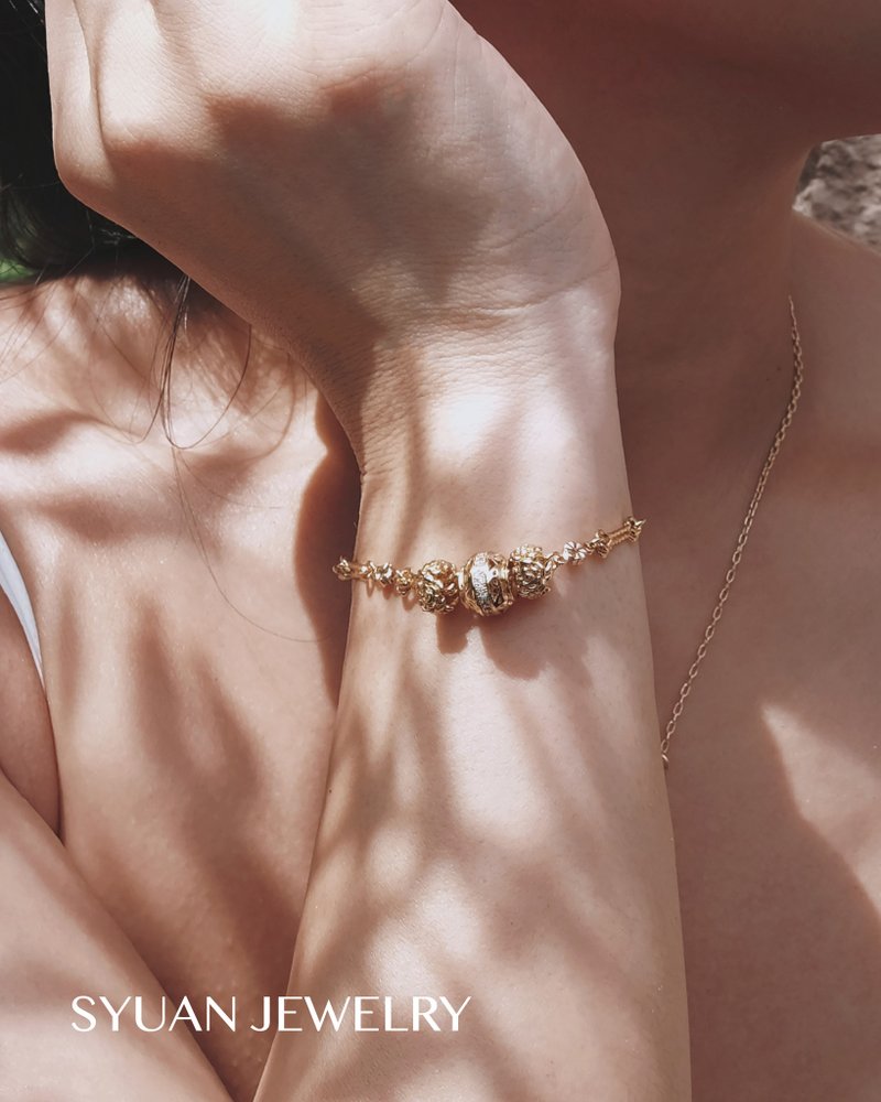 PYT Romance in South France_Rococo Rose Rococo rose bracelet - สร้อยข้อมือ - โลหะ 