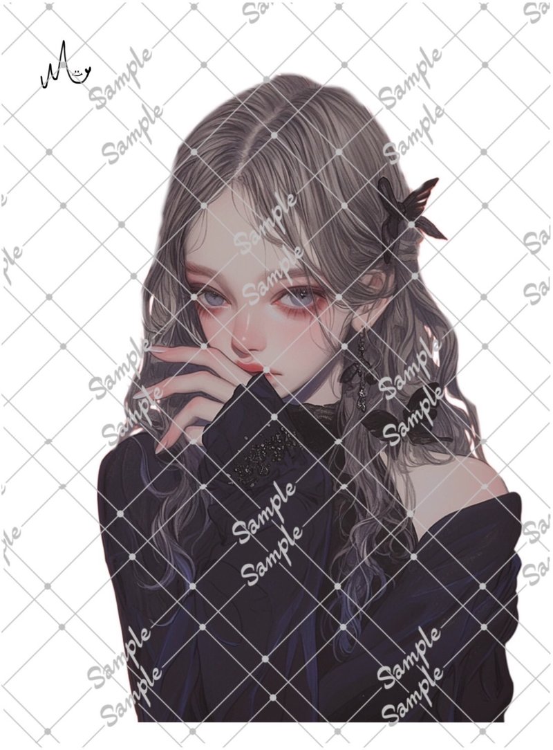 オリジナル人物ステッカー - 貼紙 - 紙 