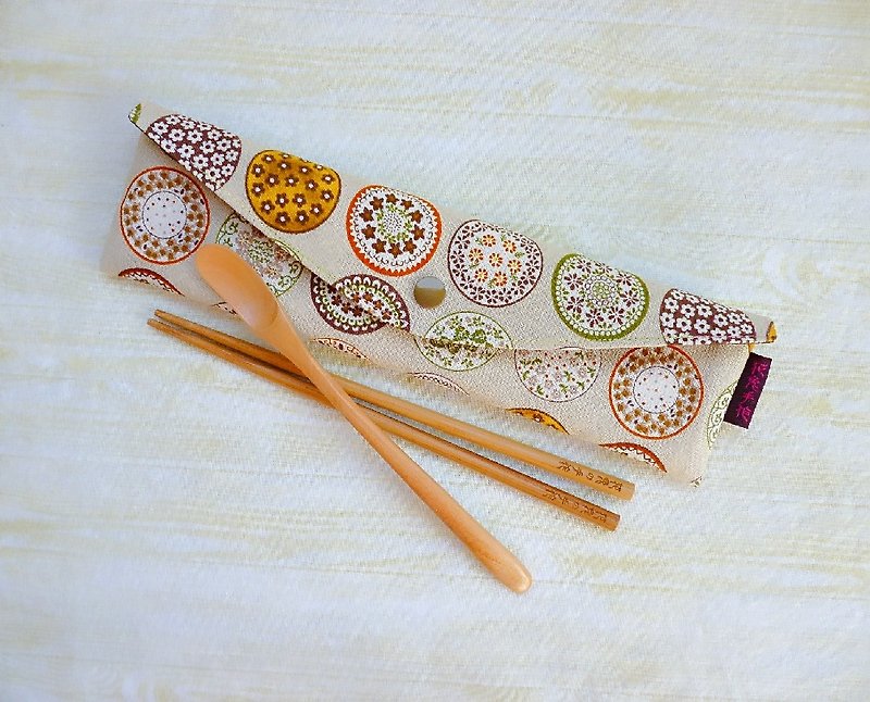 Milk tea porcelain plate pattern lengthened to increase the version of environmental protection tableware package chopsticks set straw bag