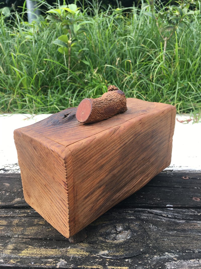 ヒノキ wood box á - กล่องเก็บของ - ไม้ สีนำ้ตาล