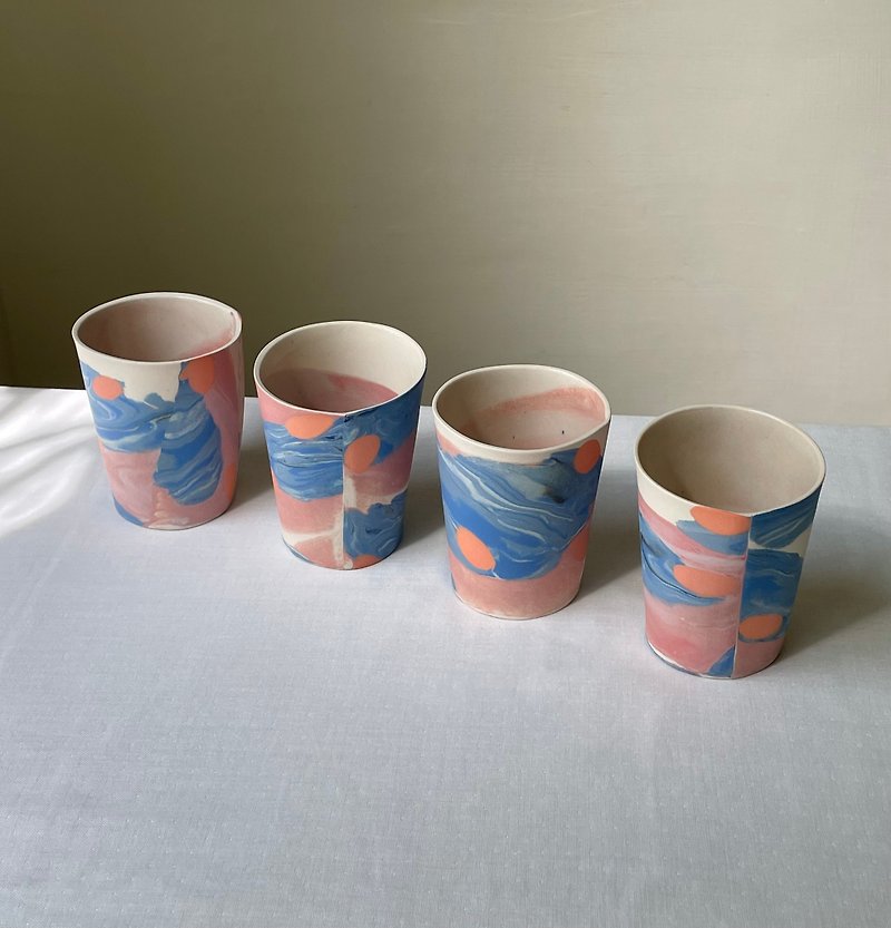 Pink-Ocean Porcelain Tumbler - Cups - Porcelain 